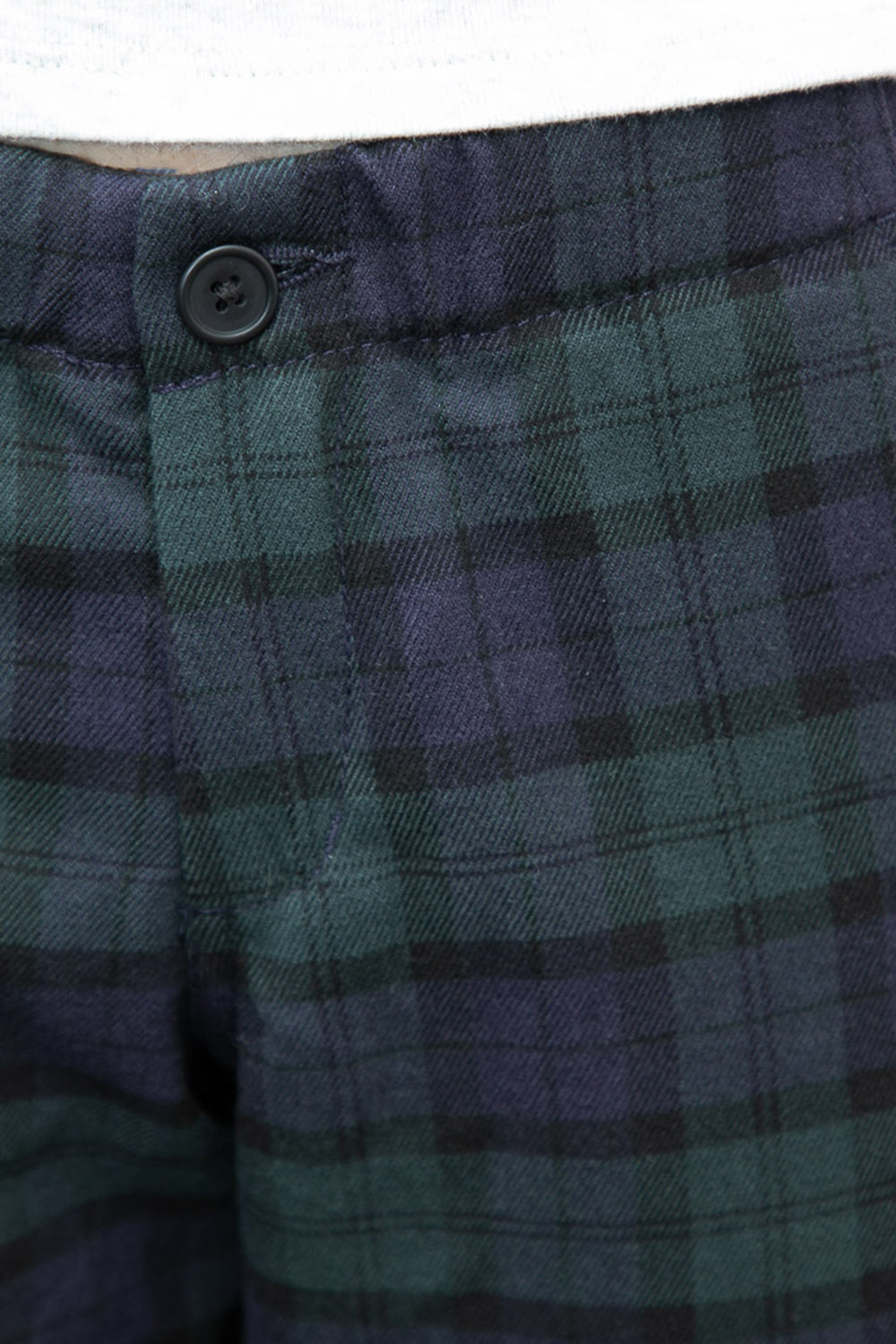 Tilden Pants | Navy Blue and Dark Green Plaid / S